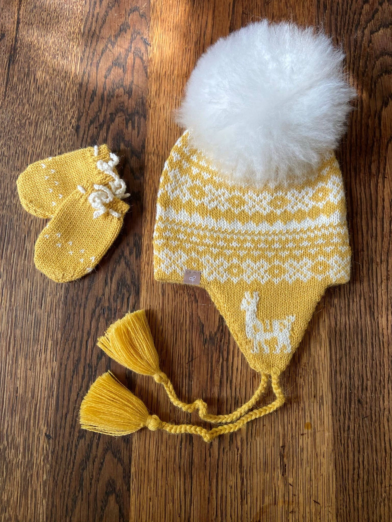 Sunny Alpaca Earflap Hat for Baby's Cozy Adventures