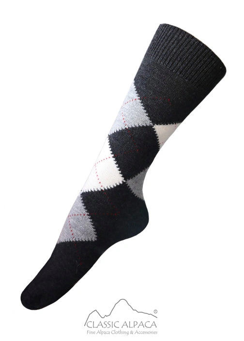 Cozy Alpaca Argyle Socks: Wrap Your Feet in Luxury